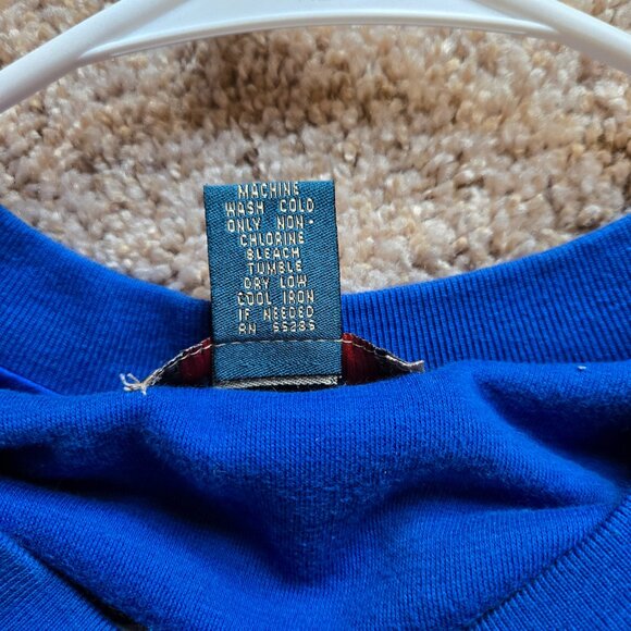 Express Athlétique Women's Medium Royal Blue Crewneck Sweatshirt Boxy - Picture 4 of 5